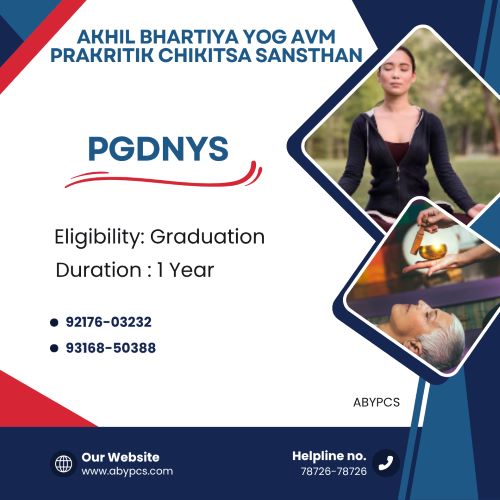 Post Graduate Diploma in Naturopathy & Yogic Science (PGDNYS): A Transformative Path to Healing and Career Growth