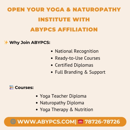 Open Your Own Yoga & Naturopathy Institute with ABYPCS Affiliation