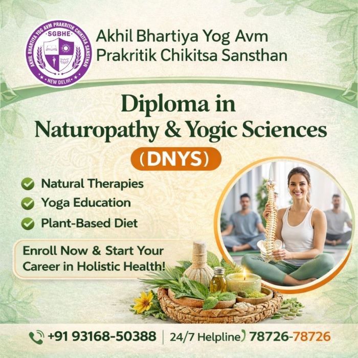 Diploma in Yoga & Naturopathy (DNYS): Course Details, Benefits & Job Opportunities